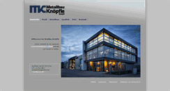 Desktop Screenshot of metallbau-knoepfle.de